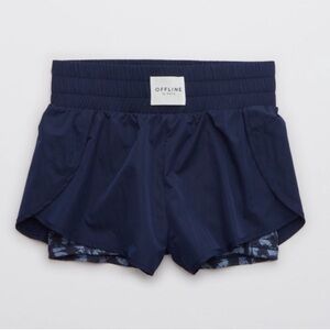 Offline By Aerie Hugger Champ Athletic
Shorts Blue Size Medium NWOT